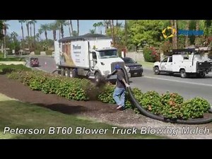 Peterson BT60E Blower Truck in Mulch