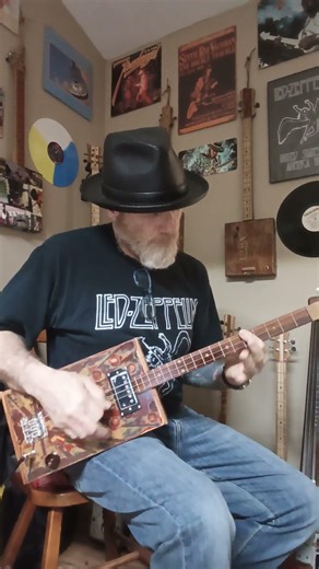 Rocking the 3 String Cigar Box Guitar