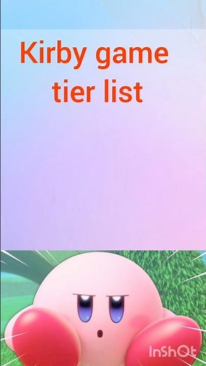 Kirby game tier list