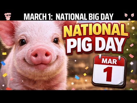 Days Behind March 01 National Pig Day: History & Fact #pig #piggy