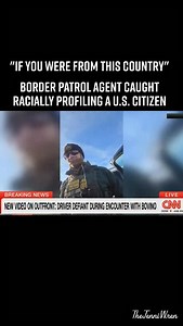CNN aired newly unearthed footage of a Border Patrol agent harassing a rideshare driver who is a U.S. citizen. “If you were from this country, you would know I’m an immigration officer… I can hear you don’t have the same accent as me.” Accent as evidence. Appearance as suspicion. Power as permission. This is not law enforcement. It is racial profiling, plain and simple. And when federal agents decide who “belongs,” citizenship stops being protection and starts being conditional. | Jennifer Ann