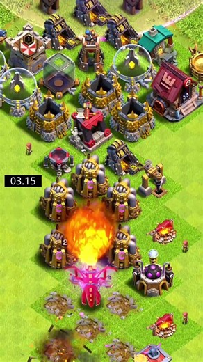 Insane! TH8 Base Gone in 8 Seconds 💀🔥 #clashofclans #coc #gaming #shorts #viral #reels
