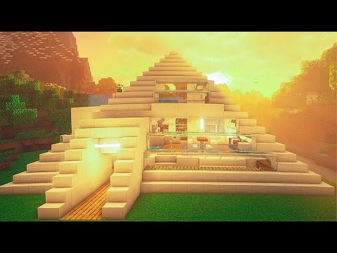Minecraft Starter House - Pyramid - How to build a Pyramid in Minecraft Survival EASY Tutorial