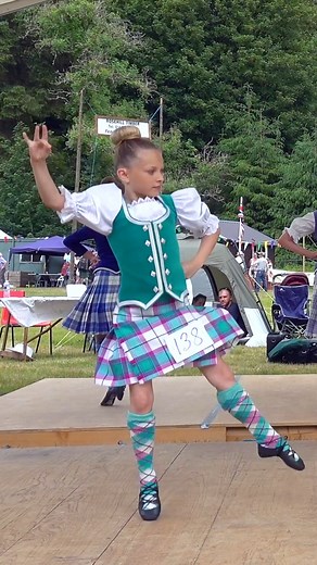 #shorts video showing a talented junior competitor in the Highland Fling Scottish dance heats during the 2023 Drumtochty Highland Games. These were held in the grounds of Drumtochty Castle on Saturday 24th June 2023 at Auchenblae in the Mearns, Aberdeenshire, Scotland. #scotland #scotlandtravel #drumtochty #highlandgames #highlanddance #tartan #dancer #scottishdancing #aberdeenshire | Scotland Online