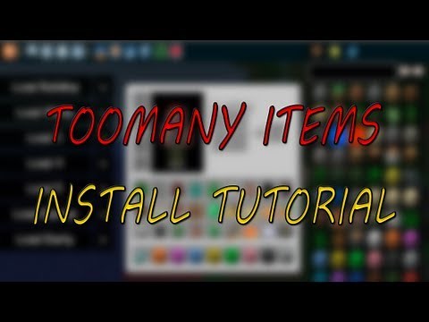 Minecraft How To Install - Too Many Items Mod