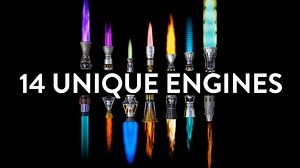 Rocket engines with procedural flame [$]