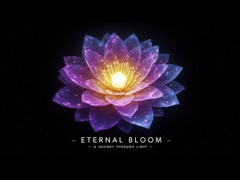 Eternal Bloom: A Futuristic Abstract Journey Through Light and Transformation