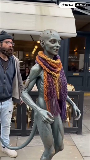 Pose with strangers