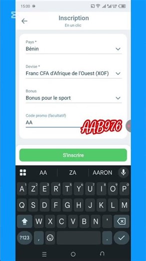 Comment s’inscrire sur 1xBet avec un code promo ?