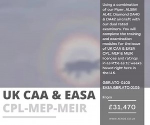Using a combination of our Piper, ALSIM AL42, Diamond DA40 & DA42 aircraft with our dual rated examiners. You will complete the training and examination modules for the issue of UK CAA & EASA CPL, MEP & MEIR licences and ratings in as little as 12 weeks based right here in the U.K. #aeros #pilotsofinstagram #pilottraining #flightexperience #triallesson #pilotcareer #flighttraining #bame #hoursbuilding #modular #tastrack #structuredmodular #aviate #airline #aviation #pilotlife #futurepilots #ppl 