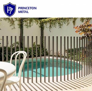 [Hot Item] Free Standing Posts DIY Swimming Pool Landscaping Blade Aluminium Pool Fencing