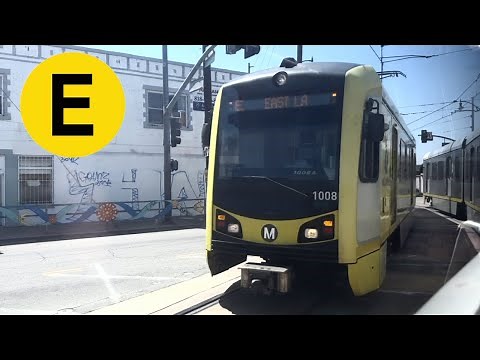 Los Angeles Metro E Line Full Ride - Atlantic to Santa Monica Station