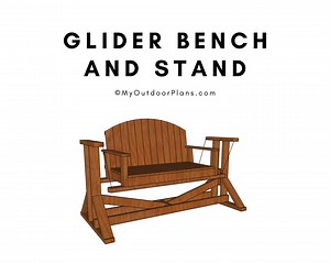 Glider Bench With Stand Plans - PDF Download - Etsy