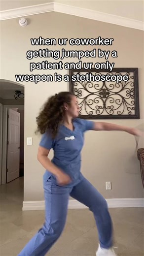 Nurse's Coping Mechanism: Stethoscope as a Weapon? (Healthcare Meme)