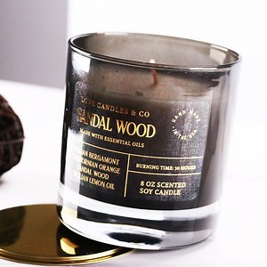 Custom Candle Label Sticker: Gold Foil, Personalized Logo, Waterproof Vinyl - Etsy