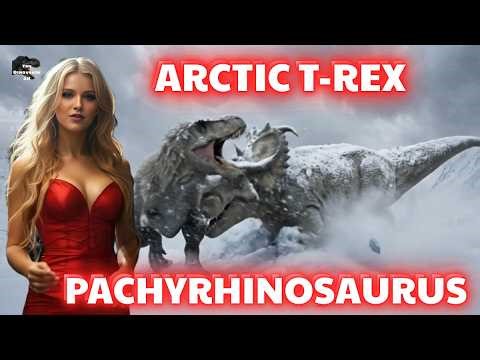 The Arctic T-rex vs Pachyrhinosaurus is narrated by Taylor Swift.