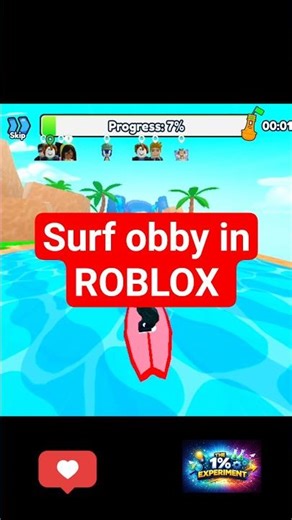 🏄🌈Part 1 Surf Obby Roblox 🌊 First Try! Can I Survive This Rainbow Track? #roblox #robloxgameplay