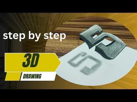 3D Letter Drawing Tutorial 😱 | Optical Illusion Alphabet Drawing Step by Step