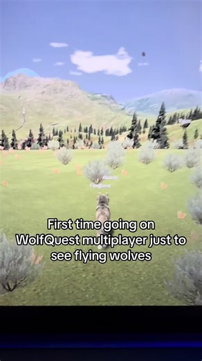Exploring WolfQuest Multiplayer with Flying Wolves