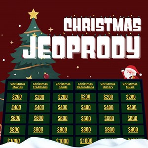 Christmas Jeopardy Template | Host Your Own Game Show | Powerpoint Game | Virtual Game | Jeopardy | Party Games | Holiday Game - Etsy