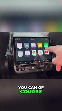 Rear Screen Display Install + Review- Tesla Model Y | 3 - Hansshow H86 Backseat Video #shorts