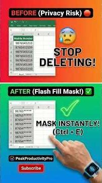 Protect Client Data with this Excel Trick 🕵️#excel