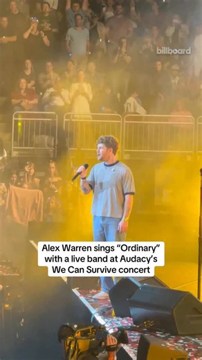 “Ordinary” with a live band hits different 😮‍💨 Alex Warren performs the Billboard Hot 100-topping hit at Audacy’s We Can Survive concert | Billboard