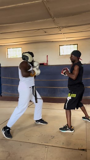 Learning combinations from one of the few Zambian boxers to reach the Olympics, it is an honor. | Bushido Brian