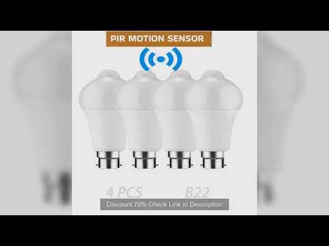4 PCS B22 Led Bulb Radar Motion 220V 20W 18W 15W 12W 9W 6W Light Bulb Auto On Off Sensor Infrared Mo