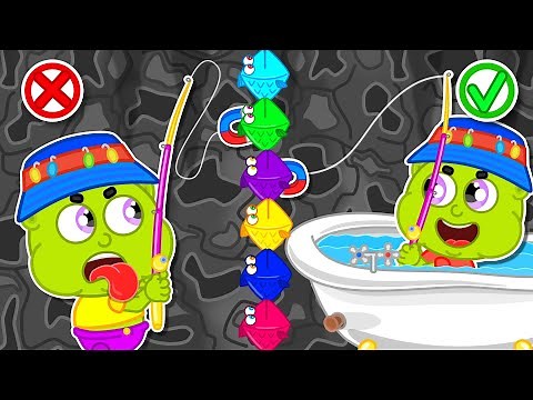 Liam Family USA | Fishing Game in The Pool | Family Kids Cartoons