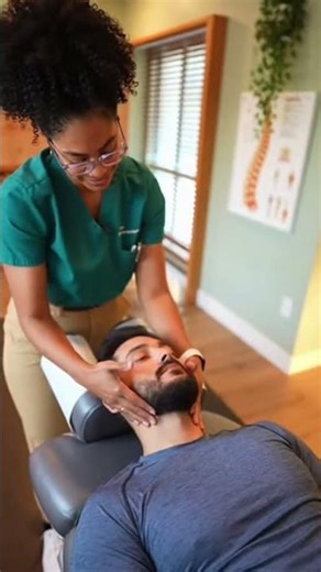 Beautiful female Chiropractor 🤭 #chiropractor #physiotherapist #backpainrelief #backpaintreatment