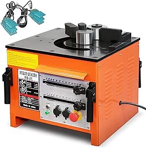 Electric Rebar Bender up to 1 inch with Our Electric Bender - Achieve 0-180° Angles, Operate with Convenient Foot Pedal Switch, and Benefit from Powerful 1600W Motor