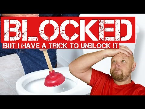BLOCKED TOILET | The EASY WAY to unblock it….. (but does this PLUMBING trick work?)