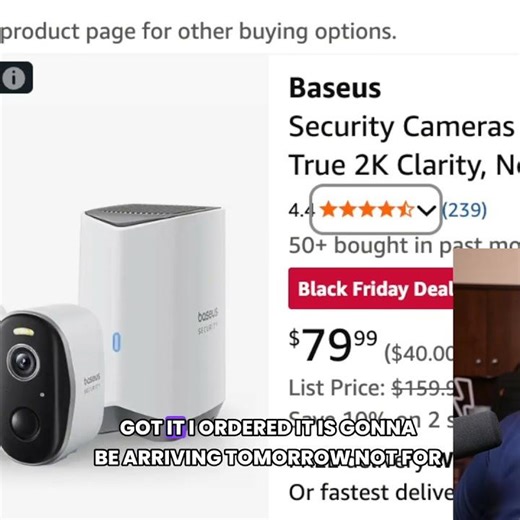 Baseus 2-Camera Deal with 16gb and the Base Station at $79 #baesus