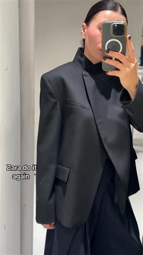Isupova Iuliia ,Try on,Fashion Finds,Belgium on Instagram: "@zara wool@collection blazer ❤️‍🔥I’m trying size M🙌 #zara #zarahaul Blazer,jacket,wool,black,haul"
