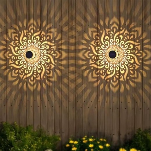 Solar Pathway Lights – Waterproof Outdoor Garden Decor, Floral Design – 2 Pack - Etsy