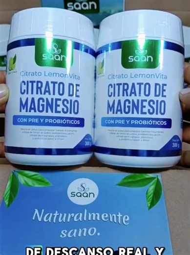 🧘‍♀️ Citrato de Magnesio SAAN 💚 Apoya el sistema nervioso, la función muscular y el bienestar diario. ✨ 🍋 Con prebióticos y probióticos. #CitratoDeMagnesio #Magnesio #Bienestar #SAAN