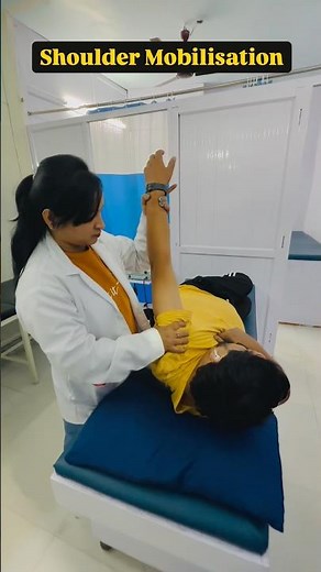 Adhesive capsulitis shoulder manual mobilization #physiotherapist #youtubeshorts #motivation