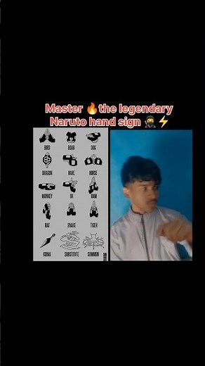 Master 🔥 the legendary Naruto hand sign 🥷⚡ #anime #cartoon #naruto #team7 #animeshorts