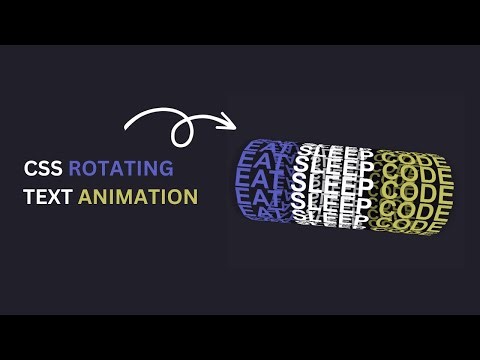 CSS Rotating Text Animation | CSS Animation