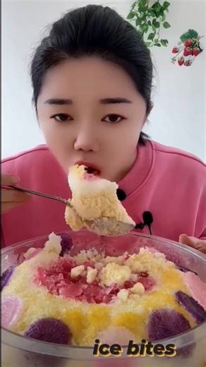 10K views · 420 reactions | crunchy ice chips taro, crashed ice buckwheat and pomegranate | Freeze ice Bites | Facebook