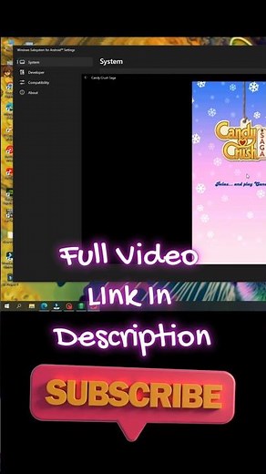 #wsa in #windows10 Windows Subsystem for Android 100 % Working 🔥 #wsa #windows10 #android #shorts