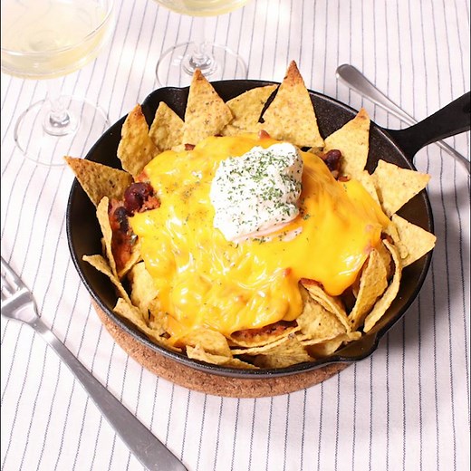 パーティーに！ スキレットナチョス 作り方・レシピ | クラシル