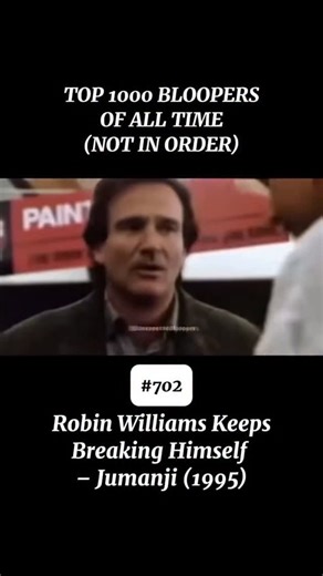 OFFICIAL CAUGHTLIVE ACCOUNT on Instagram: "Jumanji (1995) bloopers show Robin Williams in full improvisational overdrive, turning even the most serious jungle moments into comedy chaos. Lines veer off script, accents appear out of nowhere, and entire takes collapse as soon as he starts riffing. The cast struggles to keep up while Williams fires joke after joke, often making himself laugh before anyone else can recover. What makes these outtakes so special is the joy behind them. You can see the