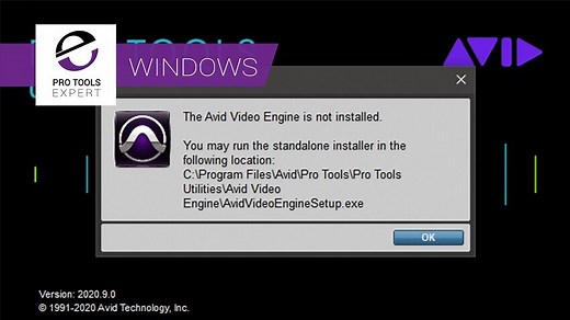 Pro Tools 2020.9 For Windows - How To Install The Avid Video Engine Correctly | Pro Tools - The leading website for Pro Tools users