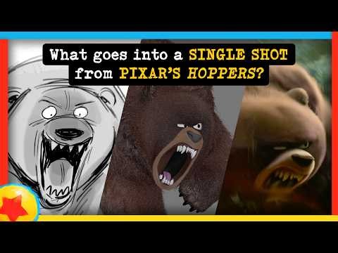 Hoppers: One Shot, Many Artists | 'Single Shot' Progression for Bear Attack (Hoppers now on Disney+)