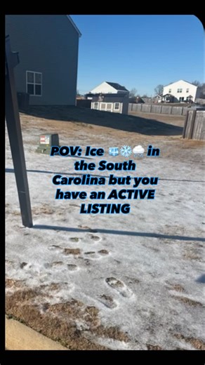 Victoria | Top SC Real Estate Agent & Relocation Expert on Instagram: "South Carolina ice storm ❄️ Listing sign said I’m out… 🪧 I said not today. ❌ Grabbed my husband, 💪🏻🔨reinstalled the sign, and kept it moving.👍🏻 I get things done ☑️🏡 Victoria Orzhekhovsky Homes by Victoria | Keller Williams 📲 864-705-9531 🌐 homesbyVictoriaSC.com #PrimeLocation #SolarHomes #UpstateSCRealEstate #HomesByVictoriaSC #GreenvilleRealtor #SpartanburgRealtor #ContentCreatorsSC"