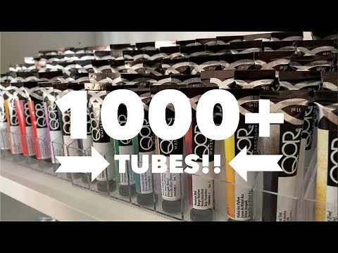 Storing 1000+ tubes of watercolor paints - my new storage system