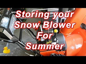 ARIENS Deluxe 28 Snow Blower - Long Term Storage - Step by step how to...