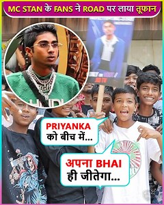2.9M views · 263K reactions | MC Stan fans gathered today in Mumbai with his banners. The crazy gang said that MC Stan deserves to win Bigg Boss 16 | Telly Masala | Facebook